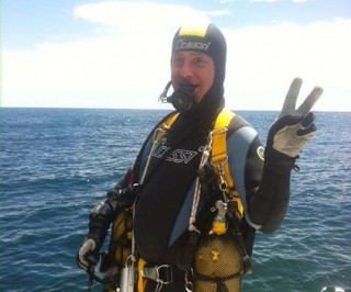  Diver before the dive 
